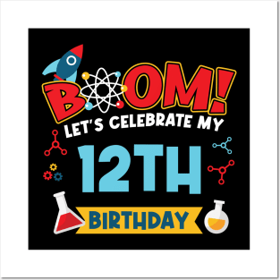 Boom Let's Celebrate My 12th Birthday Posters and Art